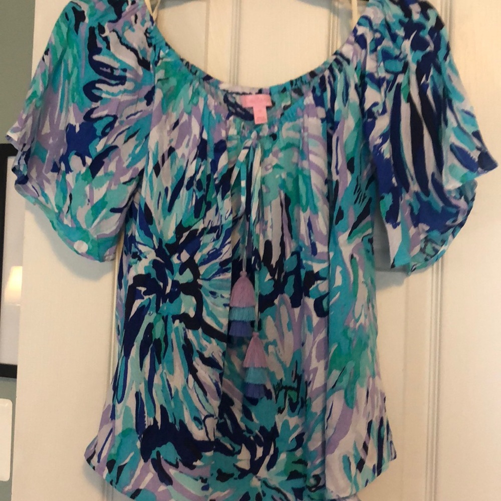 VGUC Lilly Pulitzer off shoulder top